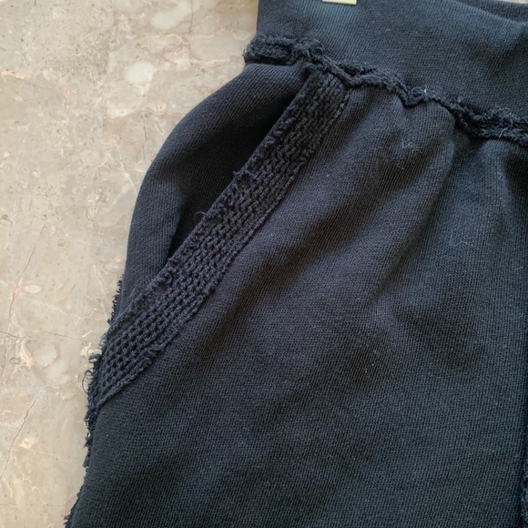 Mododoc Lightweight Pants sweatpants‎ Drawstring Lounge Joggers S Black lace - Picture 12 of 14